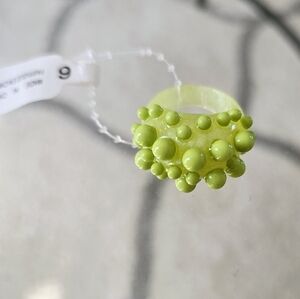 💘 Pick 3 For $15 Urban Outfitters Green Bubble Ring Size 6 NWT